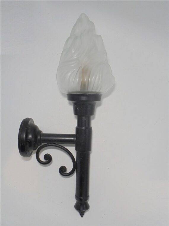Wall lamp globe flame
