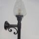 Wall lamp globe flame