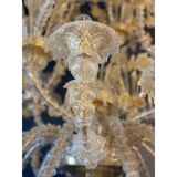 Contemporary Venetian "Ca Rezzionico" Gold Murano Glass Chandelier