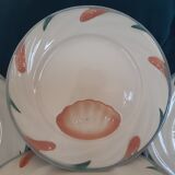 Set 1 course and 6 asparagus plates - DIGOIN SARREGUEMINES