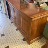 Cherry wood sideboard with 3 doors and 3 drawers