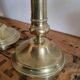 Pair of Louis Philippe brass candle holders