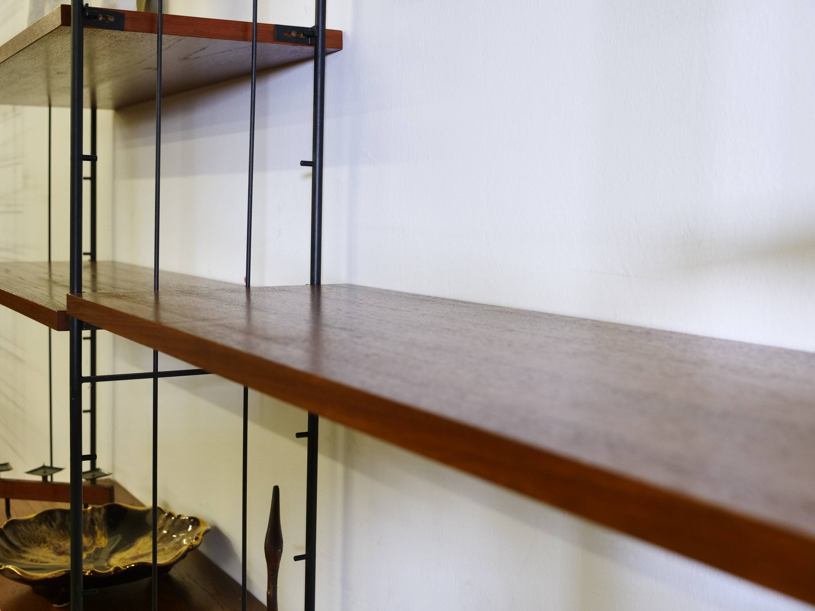 Modular teak storage unit in mid-century style, set of 12, 1960s.