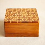 Hand-decorated wooden box.