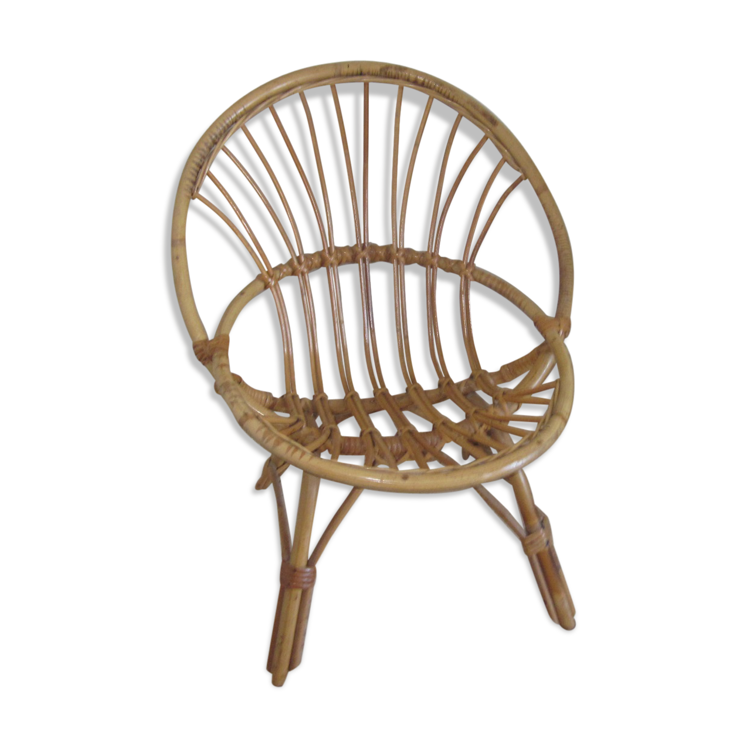 Children's armchair in rattan
