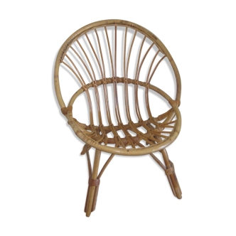 Children's armchair in rattan