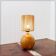 Vintage bohemian bedside or table lamp in wood and rope - 1970s