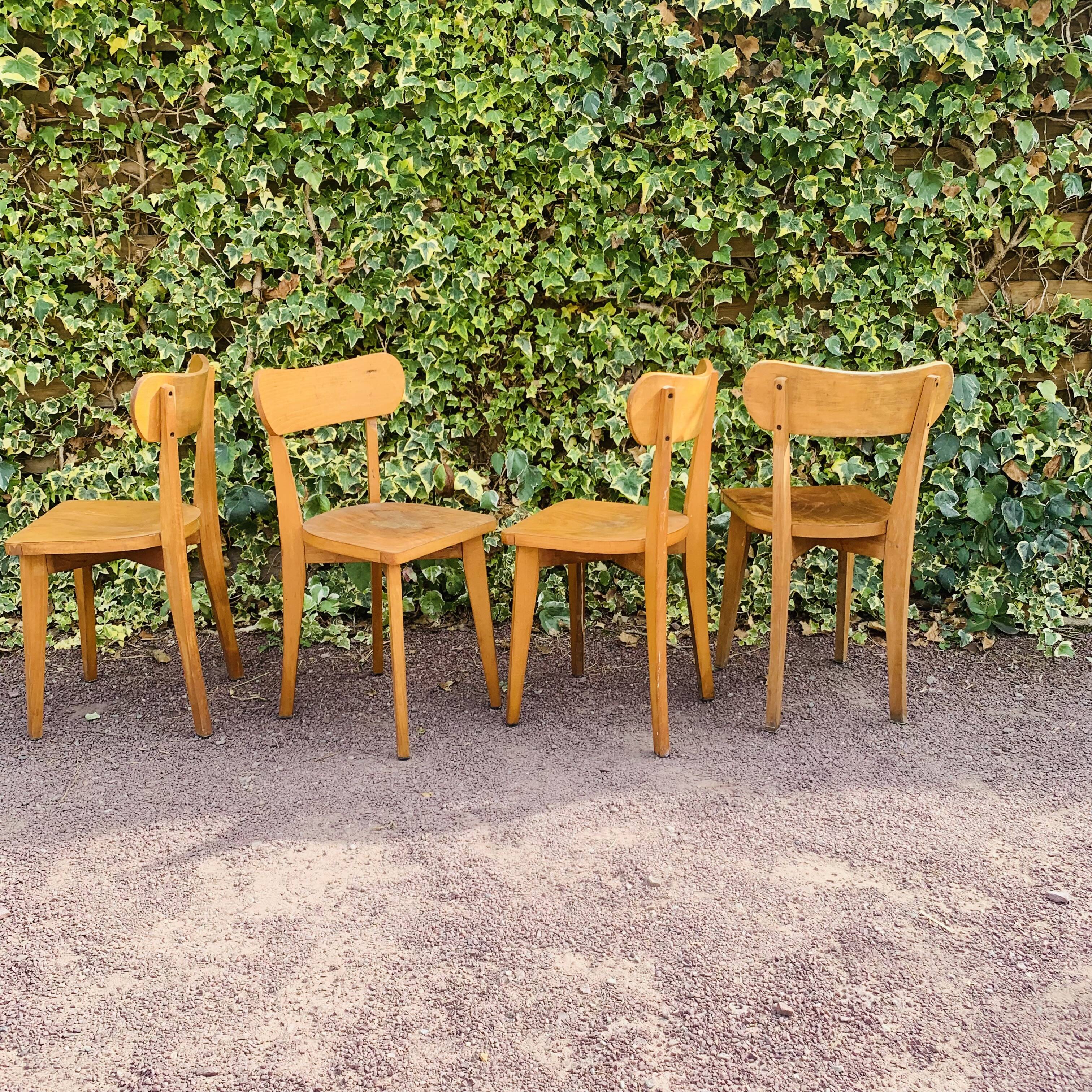 Set of 4 bistro chairs