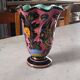 Vallauris vase signed Monaco with fish decoration
