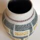 West-Germany vintage ceramic vase washes with graphic pattern