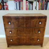 Art deco chest of drawers varnished 1920