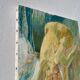 Tableau ancien huile sur toile nu féminin