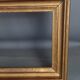 Pair old frames gilded wood gold leaf 26,5x23 cm, foliage 20,5x17 cm SB