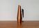 Carafe Vase Cooper and Teak German Mid-Century, 1950s