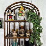 Rattan bookcase