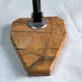 Marble pedestal desk lamp
