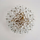 Italian ceiling light in Murano glass, 1970.
