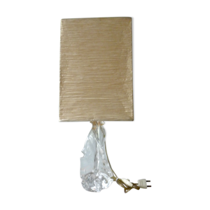 lampe avec pied en verre