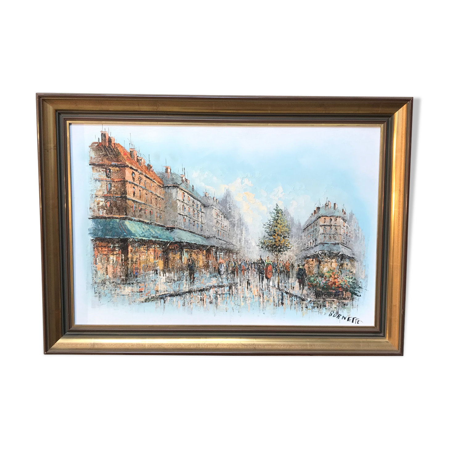 Framed painting