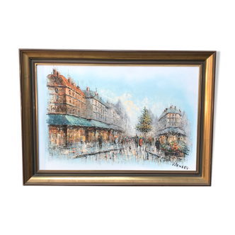 Framed painting