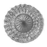 Chiseled glass ashtray