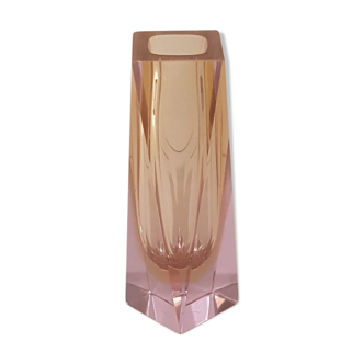 Sommerso glass Murano vase