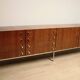 Vintage sideboard by Luigi Bartolini in rosewood and chrome metal, 1960