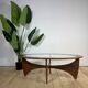 G-Plan Astro oval coffee table in teak and glass – Mid-century icon