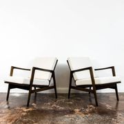Customizable Pair Of Mid Century Modern Armchairs, 1960s