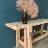 Antique workbench in light wood