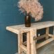 Antique workbench in light wood