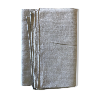 Ancient hemp harvest tablecloth tinted with sage