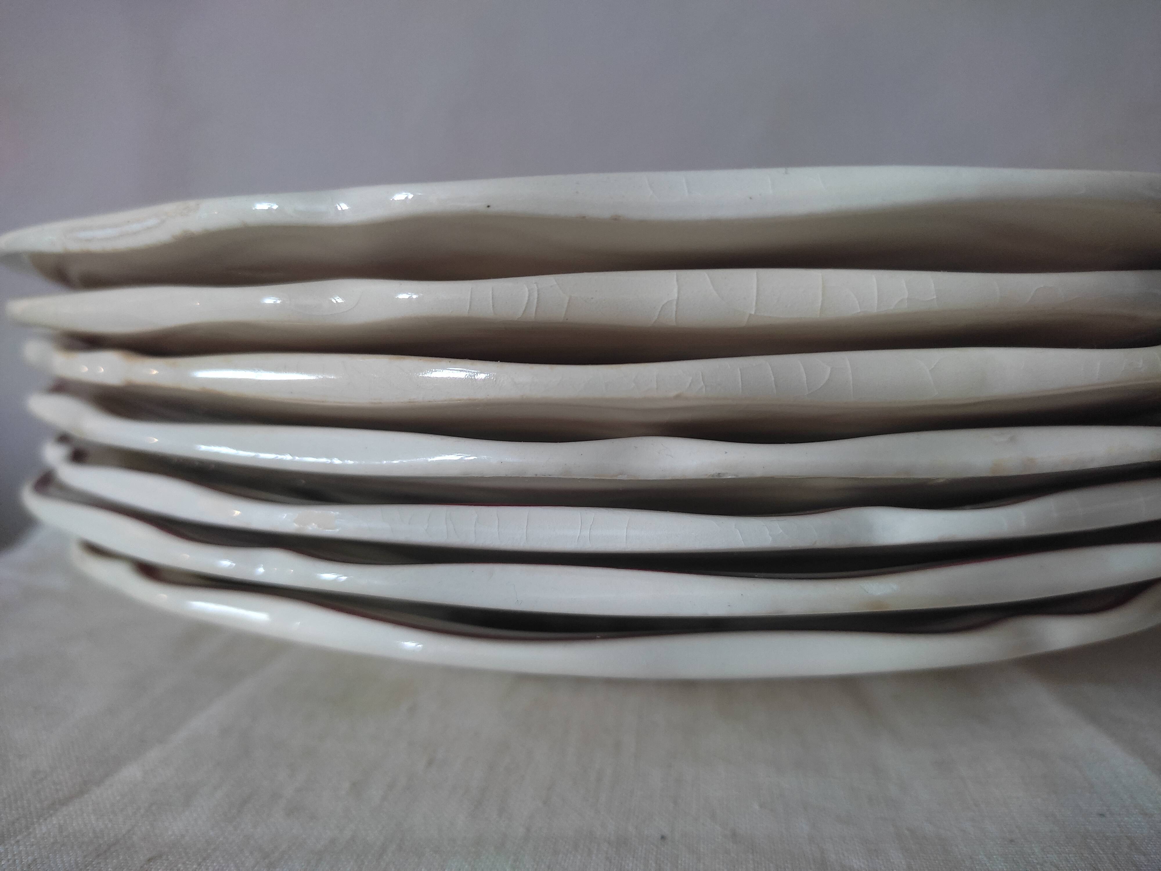 7 plates Sarreguemines Agreste