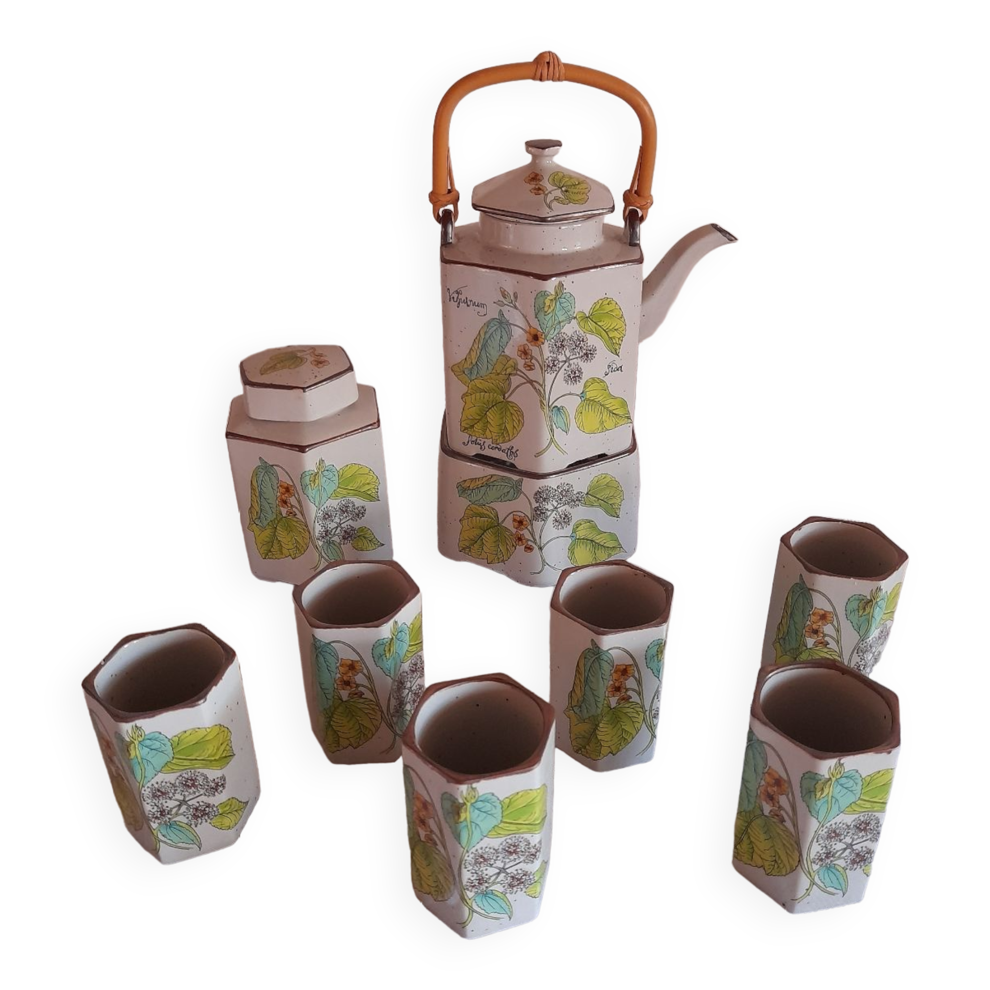 Tea service 1970s 9 pieces