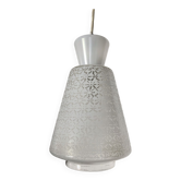 Designer glass pendant light from the 60s