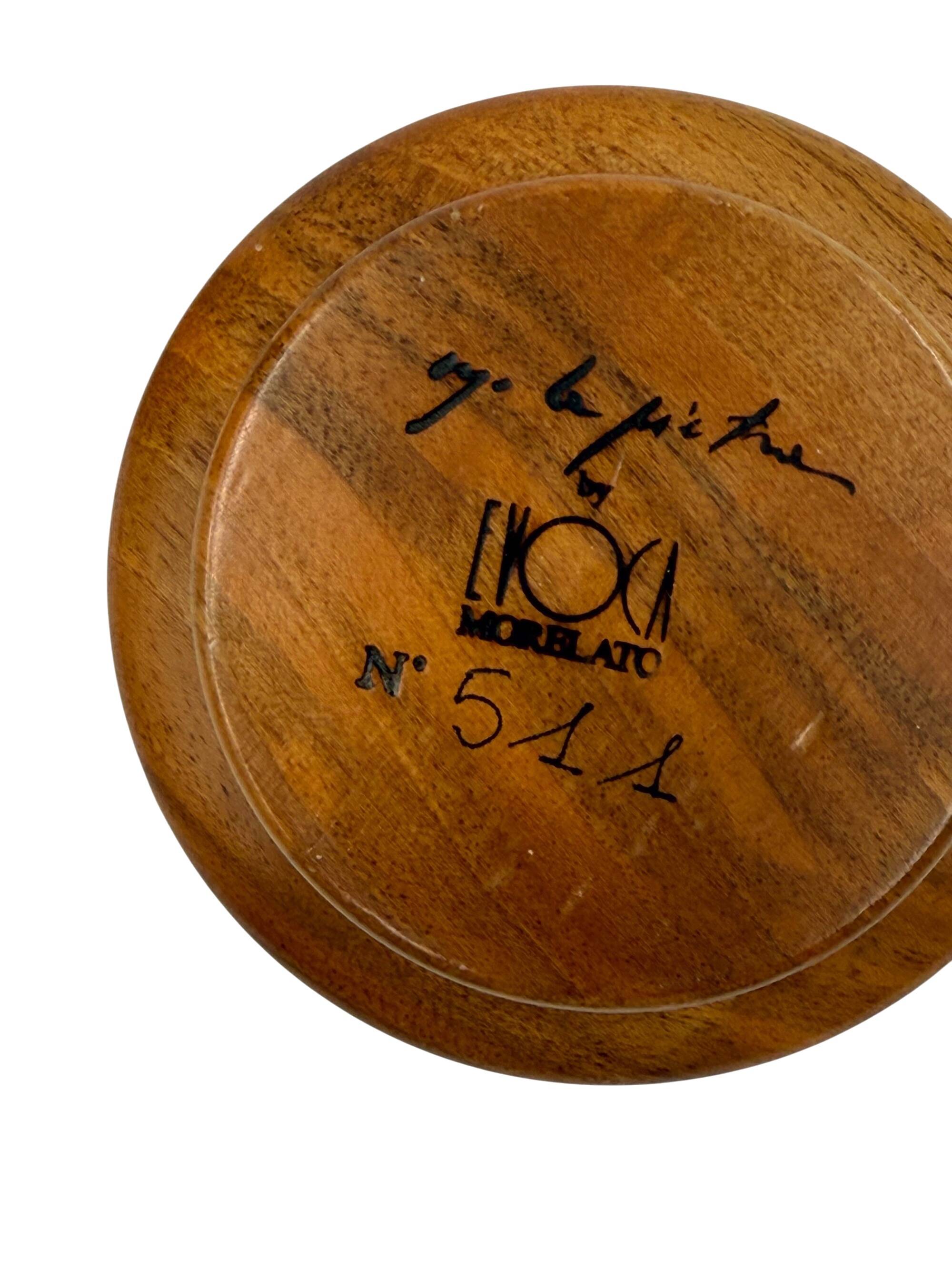 Ugo La Pietra, Lim. ed. Wood Decorative Box, Evoca by Morelato Italy 1990