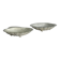 Pair of silver shell bowls