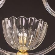 Elegant Art Decò Barovier and Toso Chandelier, 1940s