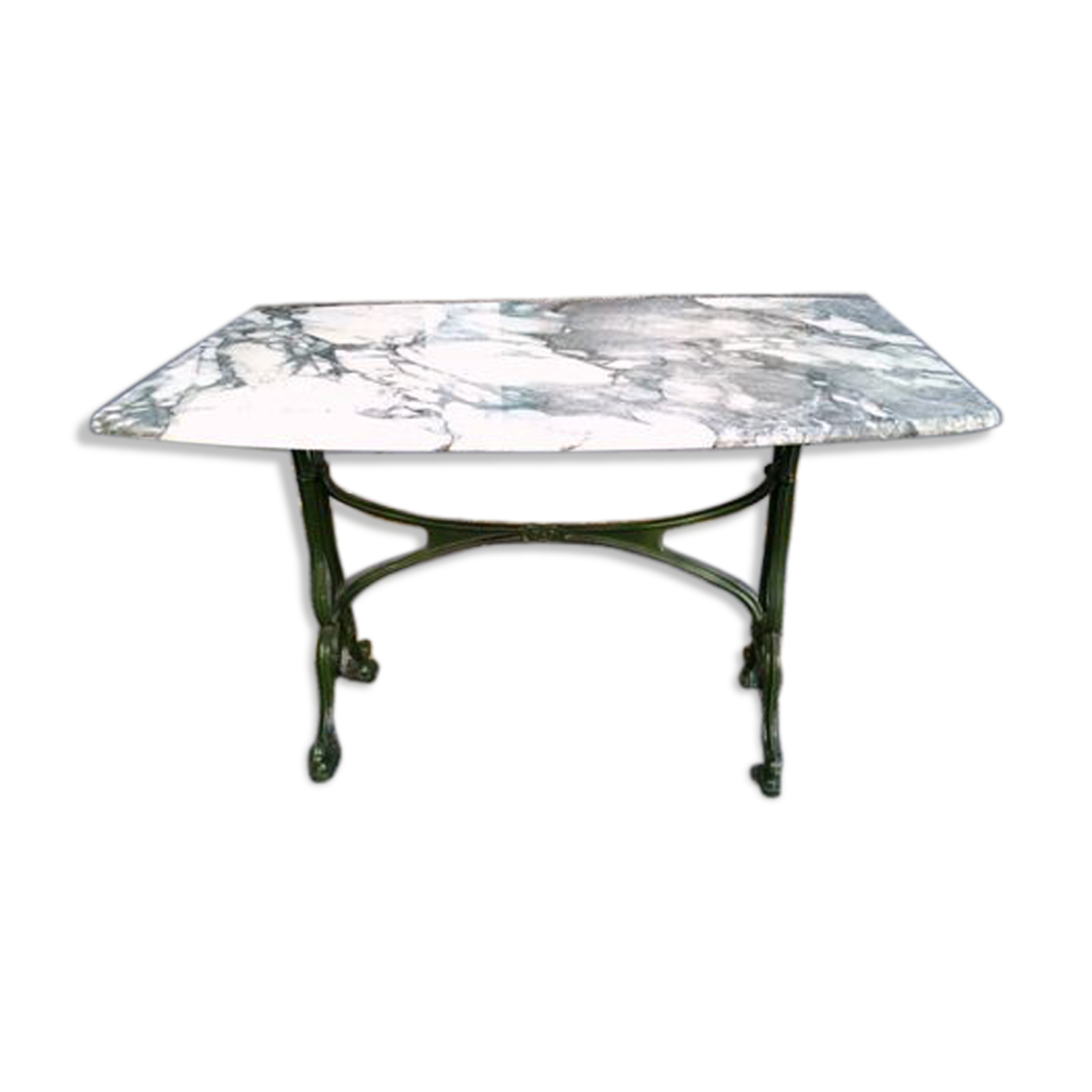 Marble and metal bistro table