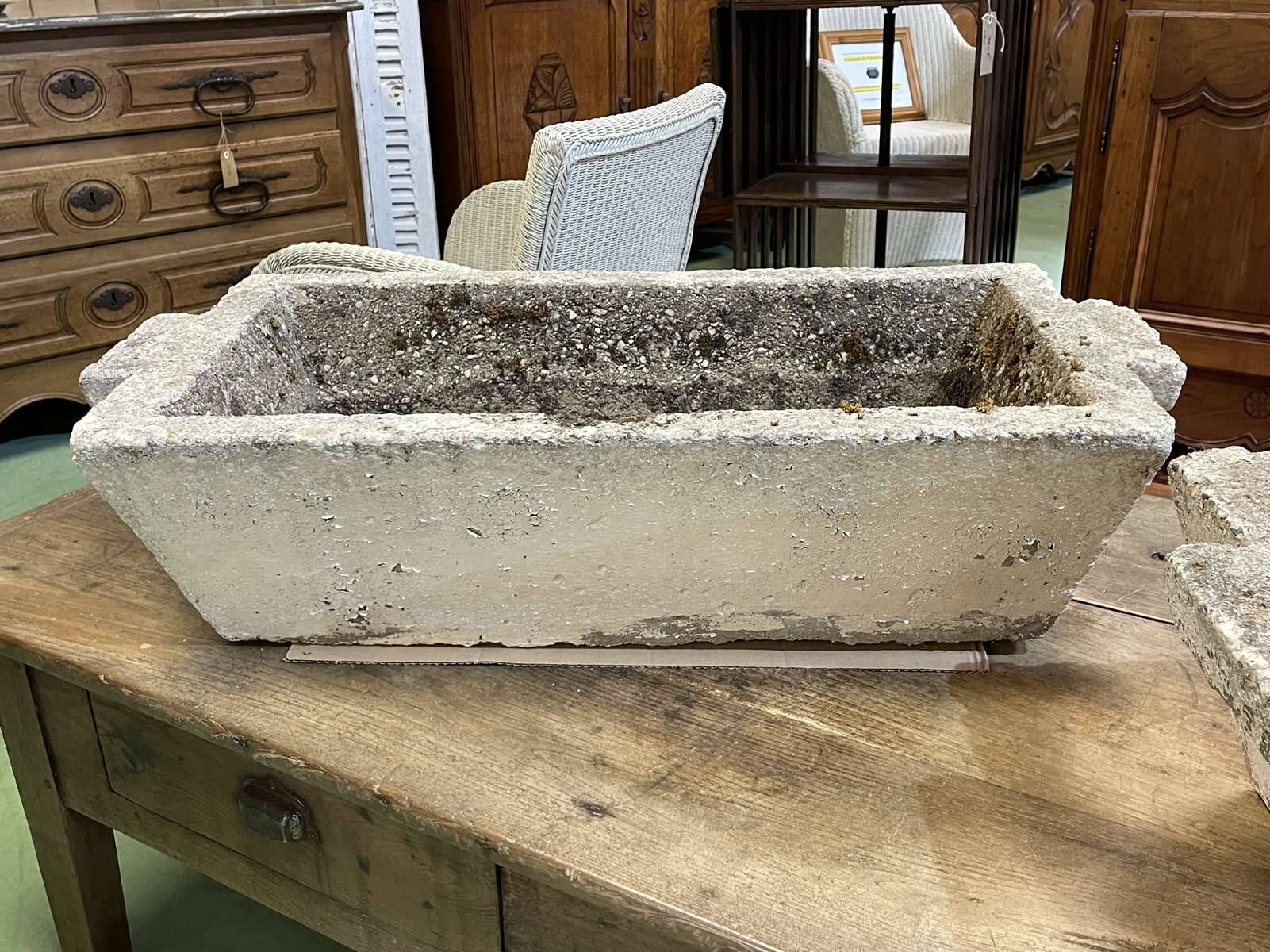 Pair of 1970s cement planters