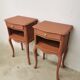 2 relooked cherry wood bedside tables