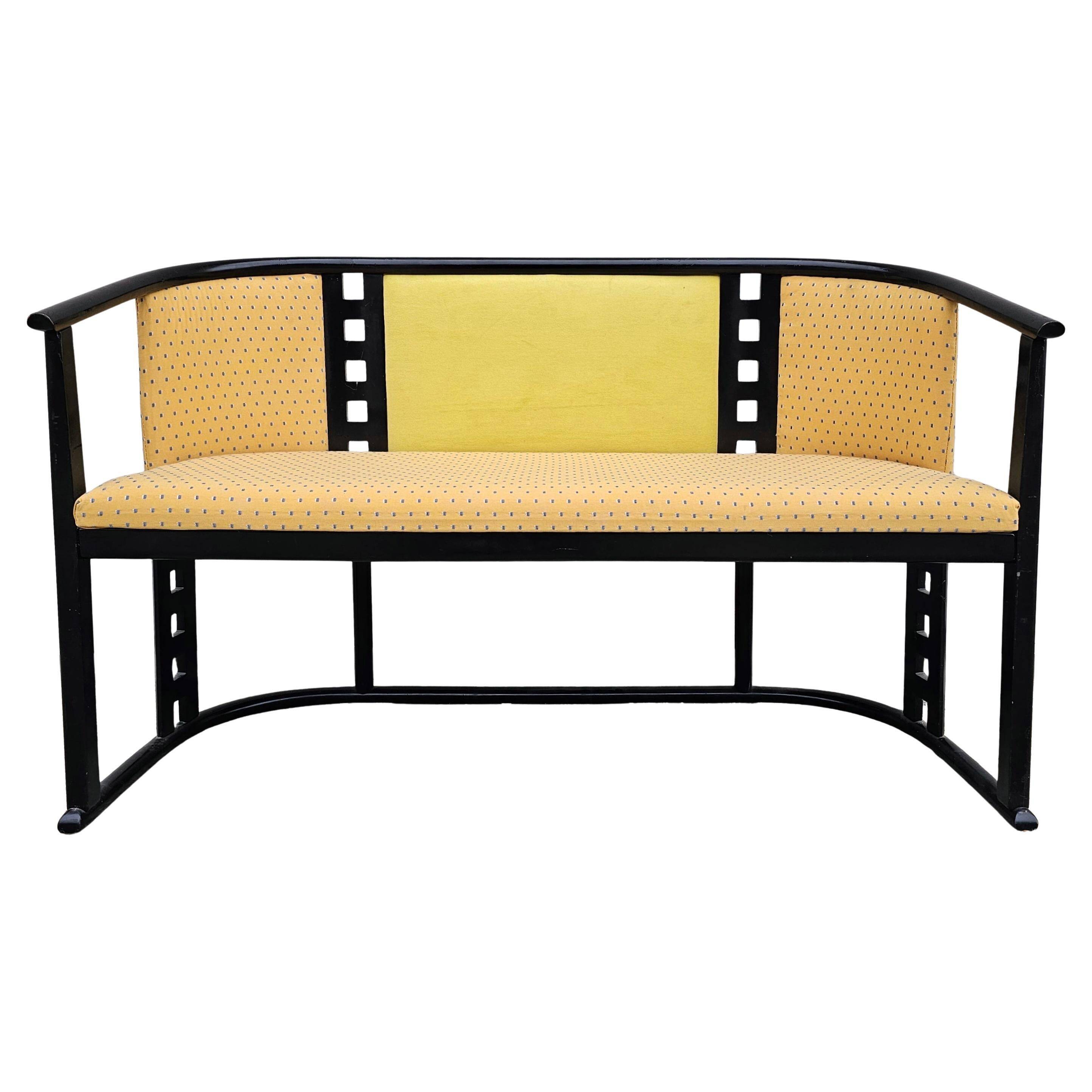 Canapé Jugendstil Josef Hoffmann curved wood beech