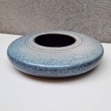 Flat ceramic vase by Nadia and Alain Pinel