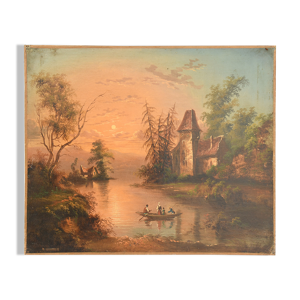 huile sur toile Paysage