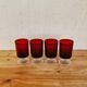 Lot de 4 verres à pied rouges Luminarc modèle Suède