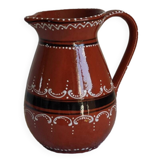 Small glazed terracotta pitcher Portugal