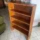 Vintage brutalist oak bookcase