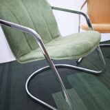 2 chaises vintage cantilever chrome