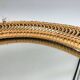 Oval rattan mirror