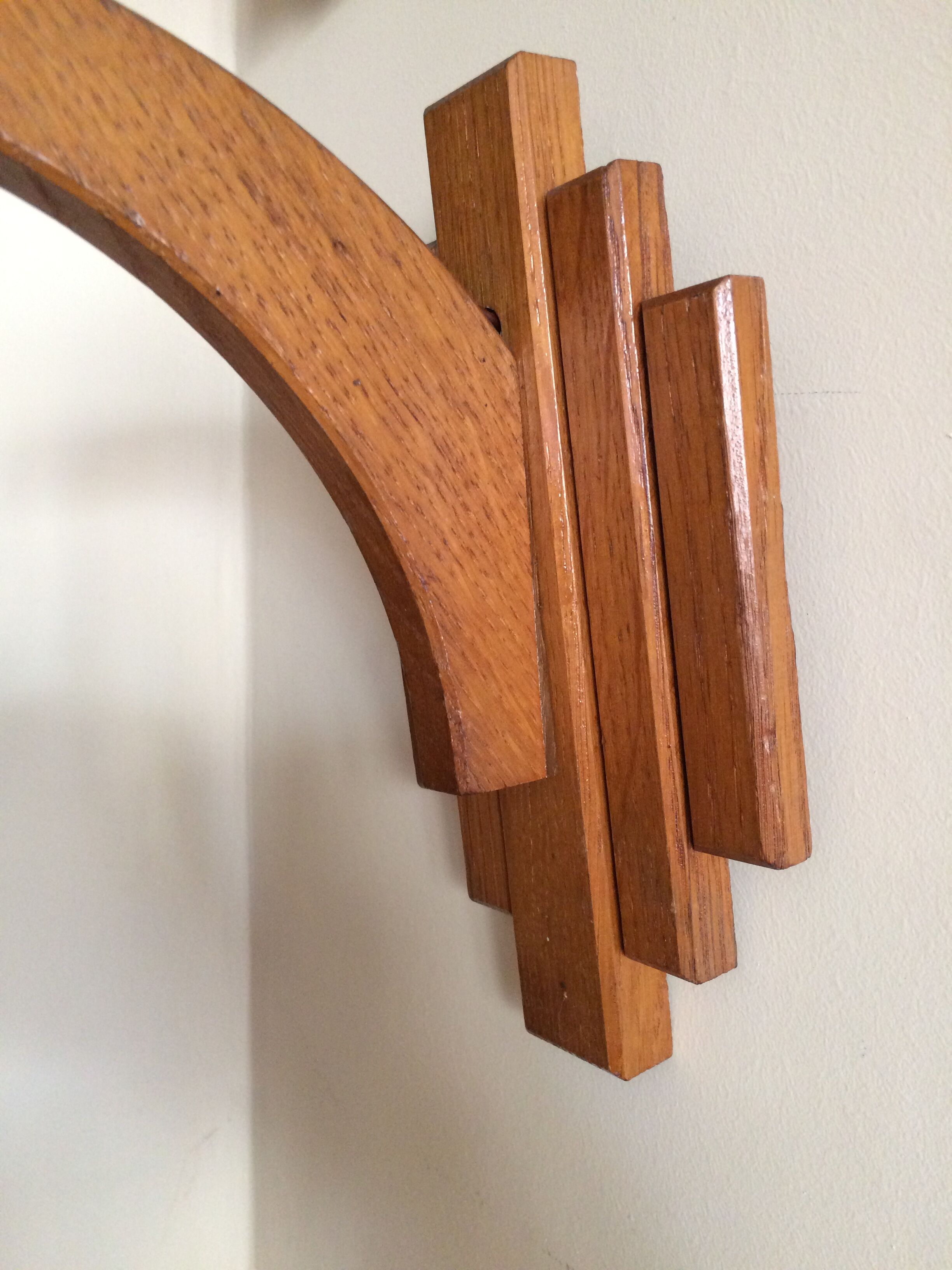 Vintage wooden sconce